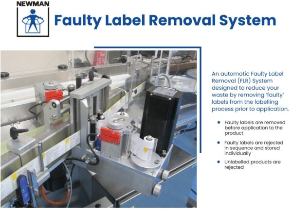 Newman Faulty Label Removal (FLR) System – Automate Label Quality Control